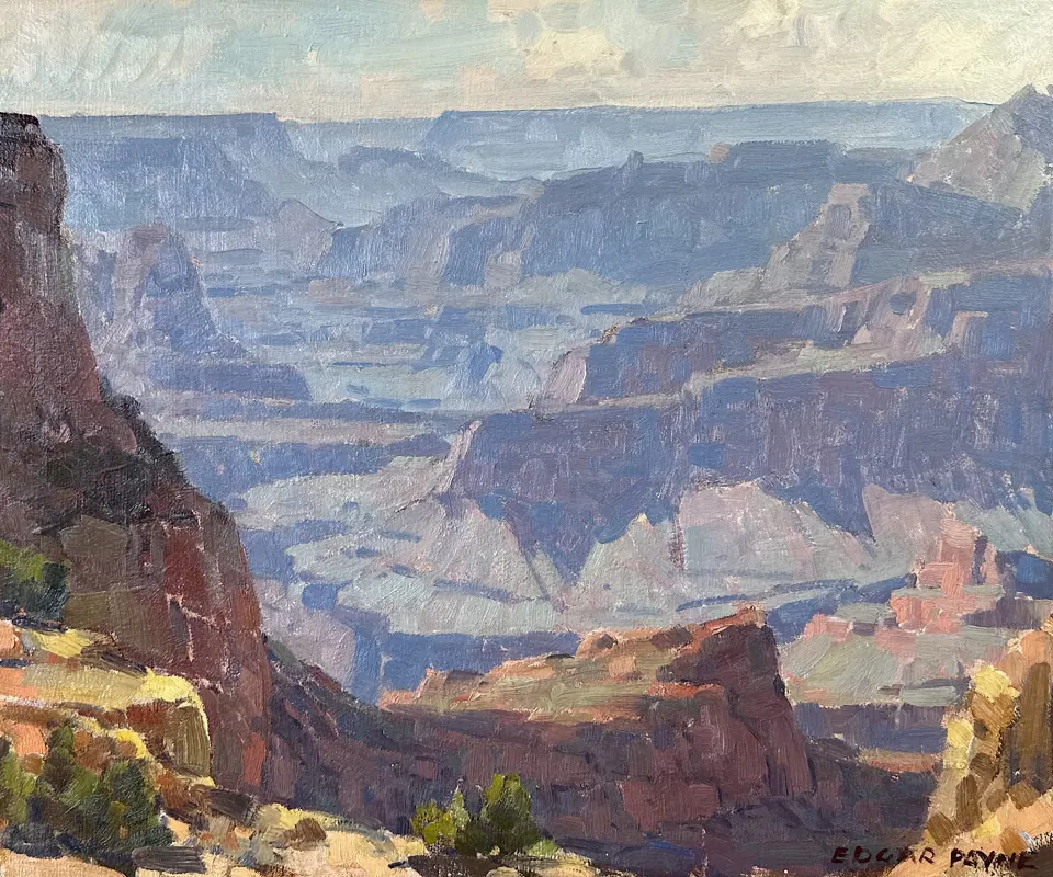 Edgar Payne painting, Grand Canyon, oil on canvas