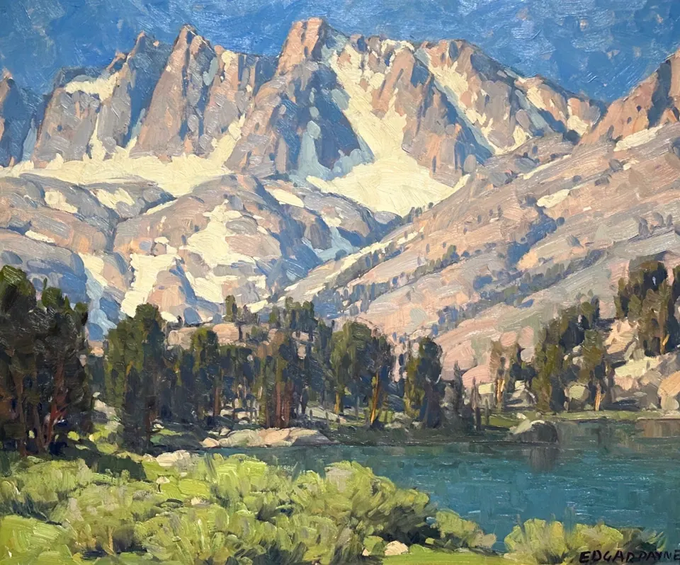 Edgar Payne painting, Morning Light, oil on canvas